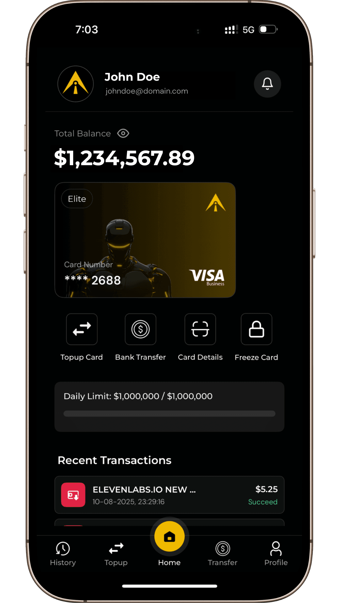AIA Card app preview